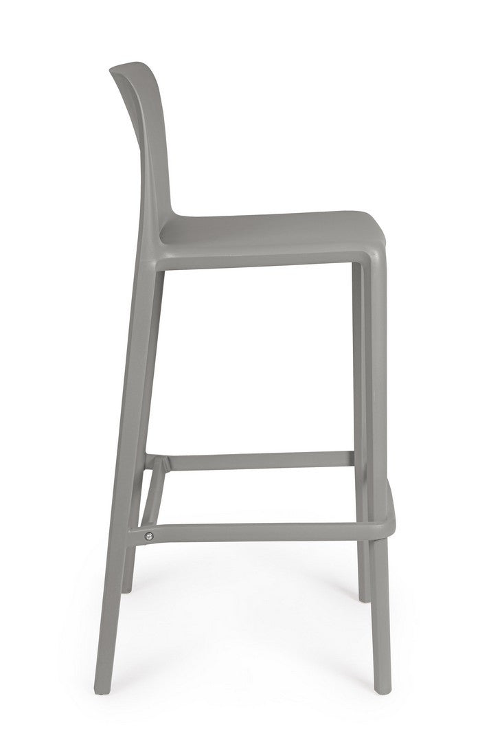 Scaun Bar Plastic Gri, Chloris Bizzotto - Imagine 5