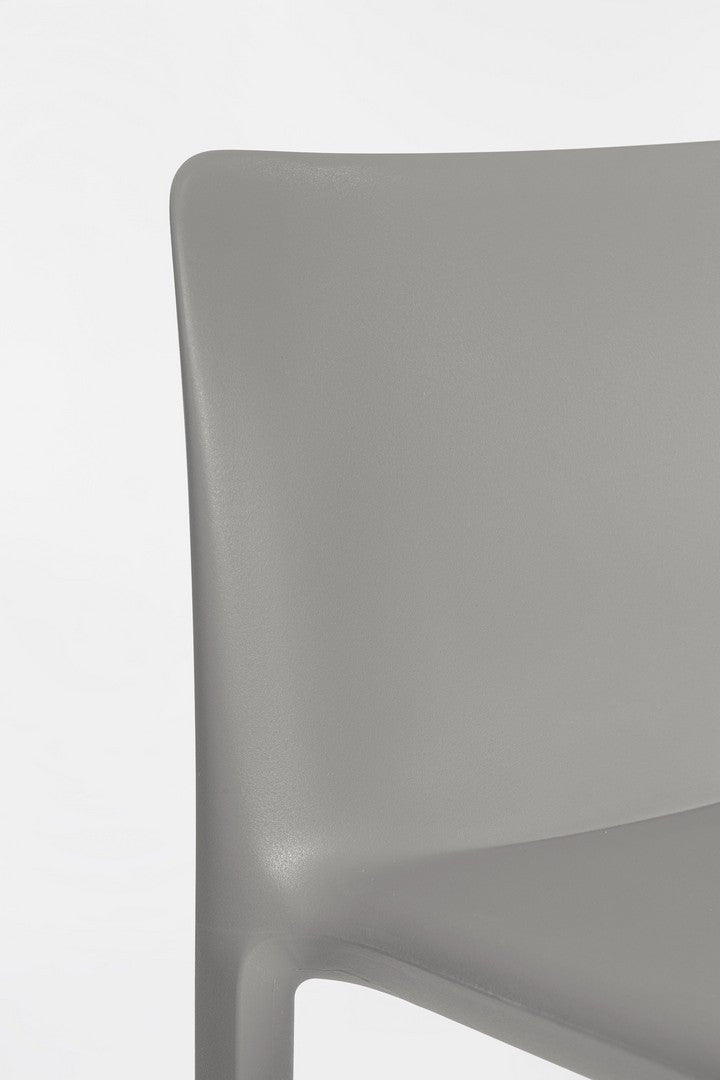 Scaun Bar Plastic Gri, Chloris Bizzotto - Imagine 6