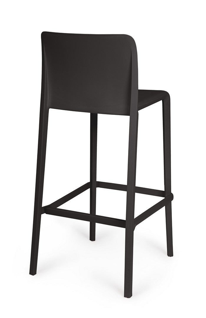 Scaun Bar Plastic Negru, Chloris Bizzotto - Imagine 2