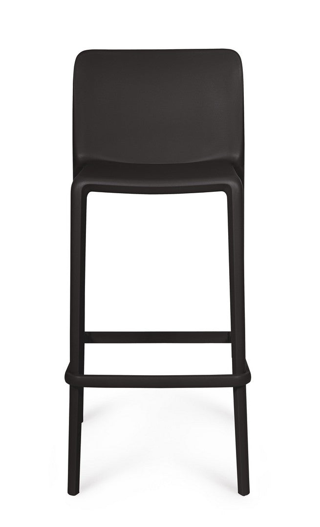 Scaun Bar Plastic Negru, Chloris Bizzotto - Imagine 3