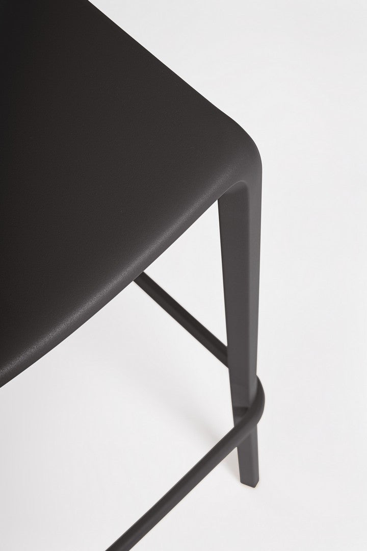 Scaun Bar Plastic Negru, Chloris Bizzotto - Imagine 7