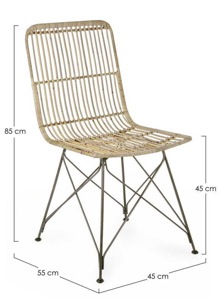 Scaun Dining Ratan Natural, Lucila Kubu Bizzotto - Imagine 2