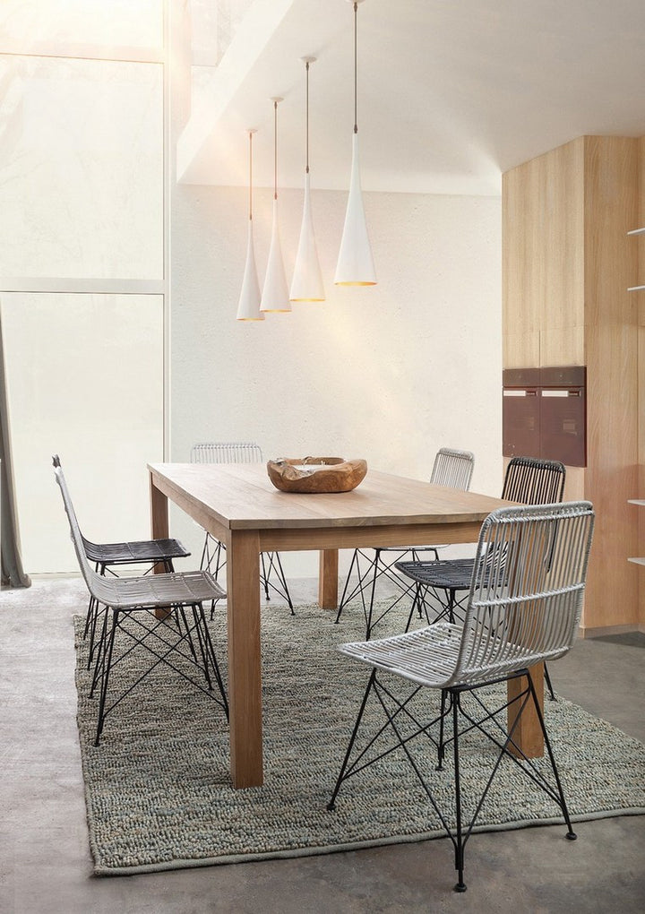 Scaun Dining Ratan Natural Alb, Lucila Bizzotto - Imagine 8