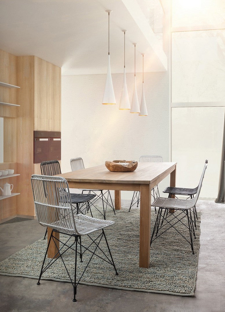Scaun Dining Ratan Natural Alb, Lucila Bizzotto - Imagine 9