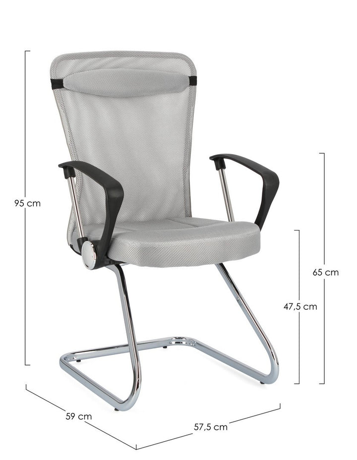 Scaun Birou Modern Gri, Kingston Bizzotto - Imagine 2