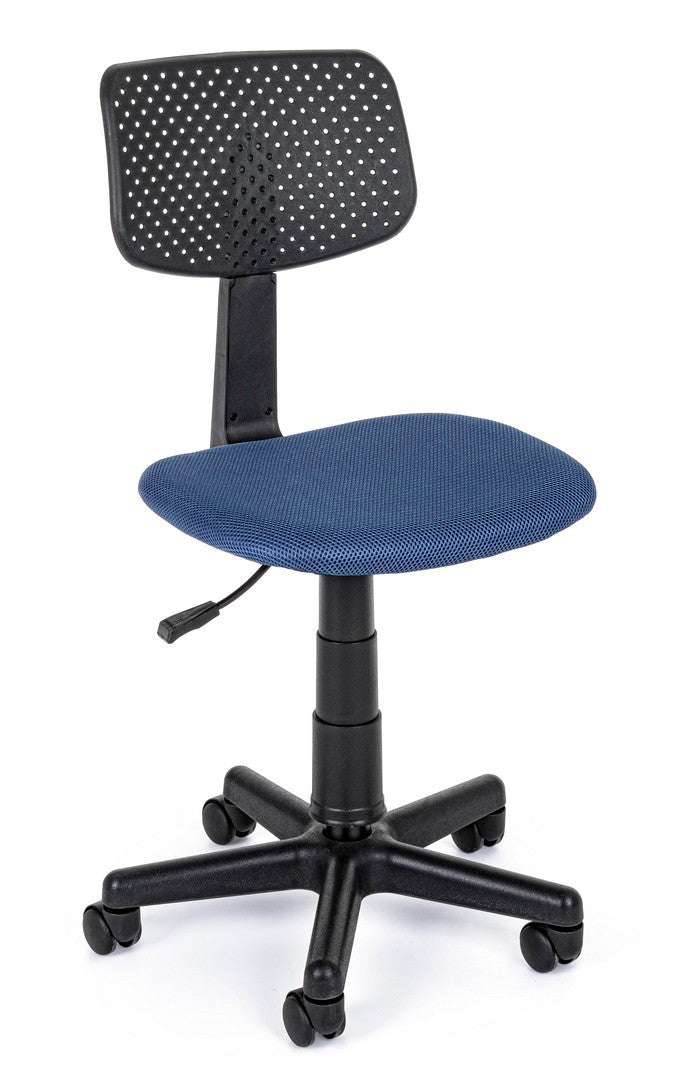 Scaun Birou Rotativ Textil Albastru, Artemis Blue Bizzotto - Imagine 1