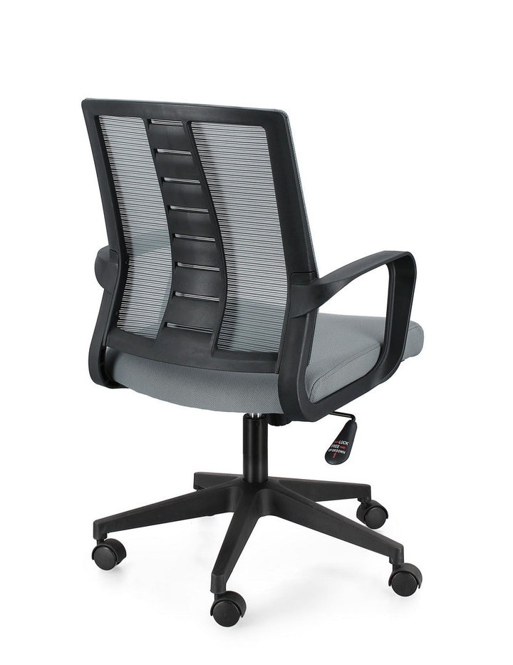 Scaun Birou Rotativ Textil Gri, Roman Bizzotto - Imagine 2