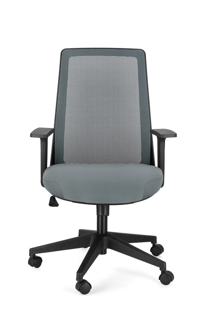 Scaun Birou Rotativ Textil Gri, Wesley Bizzotto - Imagine 4