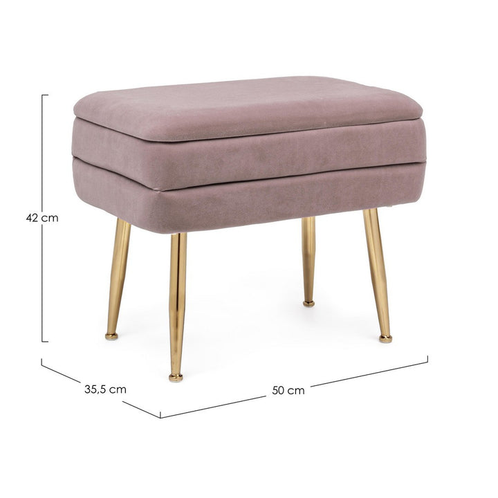 Banchetă Depozitare Tapițată Catifea Mauve, Pavlina Bizzotto - Imagine 2
