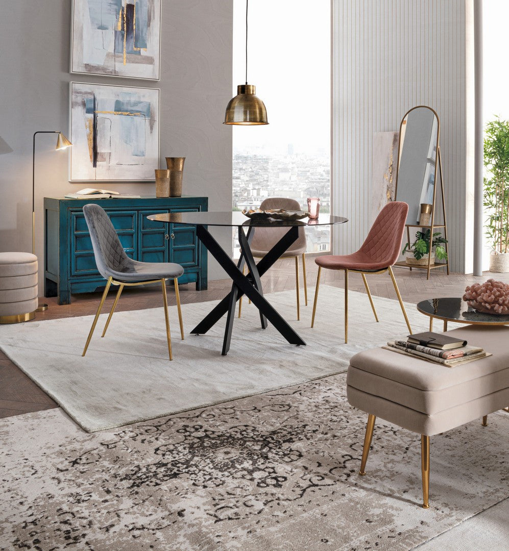 Bancă Depozitare Tapițată Catifea Bej, Pavlina Bizzotto - Imagine 10