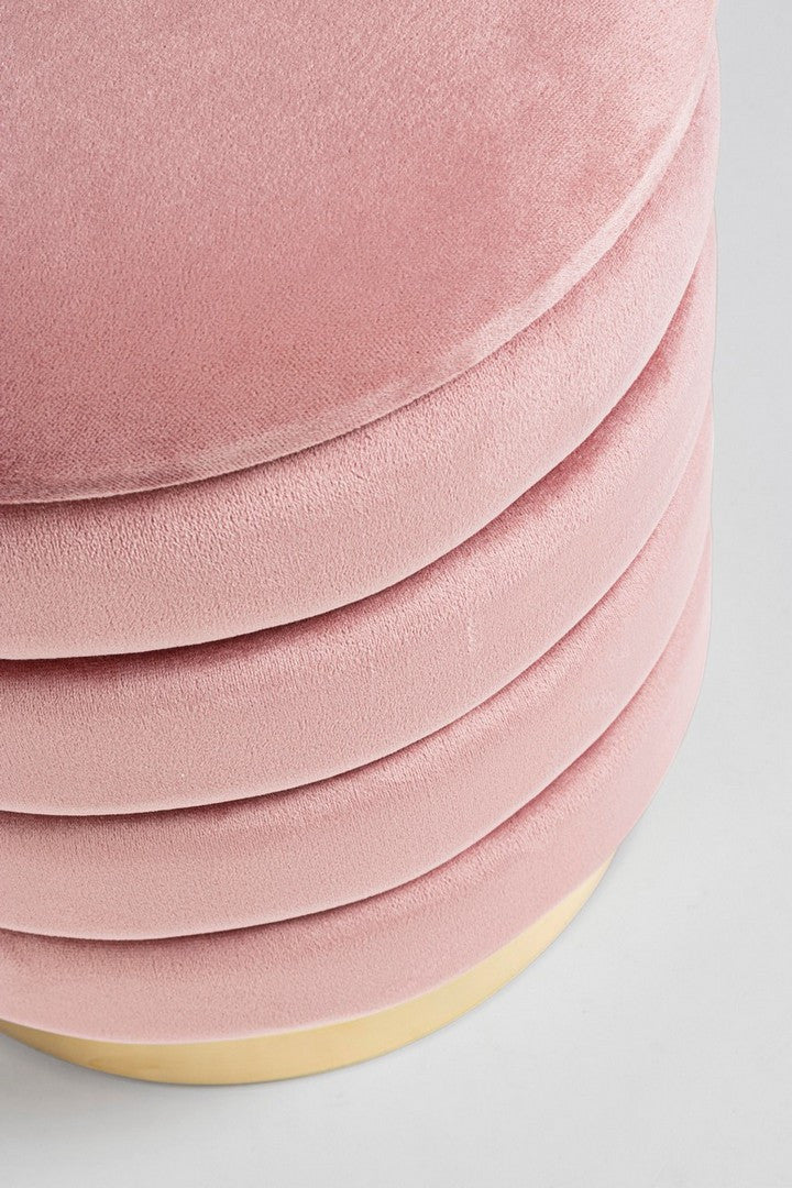 Set Pouf Catifea Roz Glam, Darina Antic Bizzotto - Imagine 3