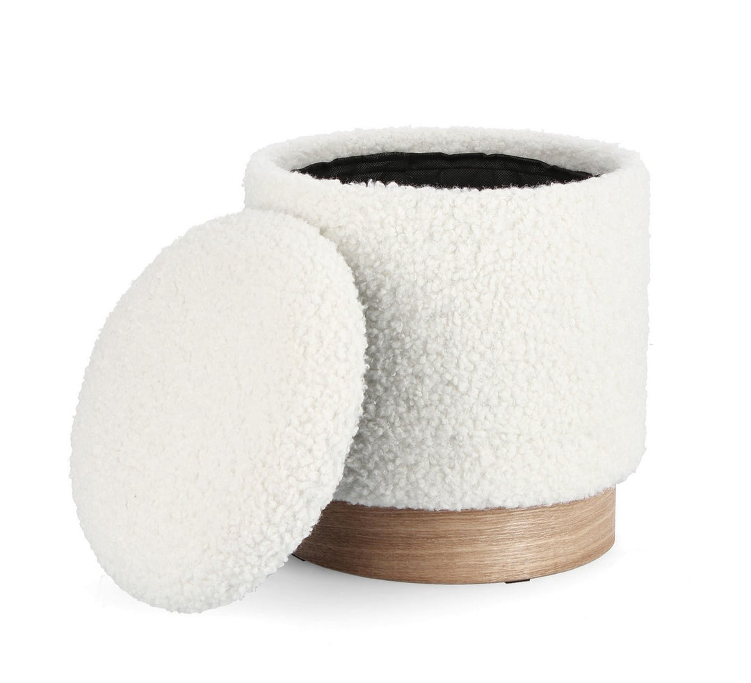 Set Pouf Depozitare Teddy White, Zoya Bizzotto - Imagine 3