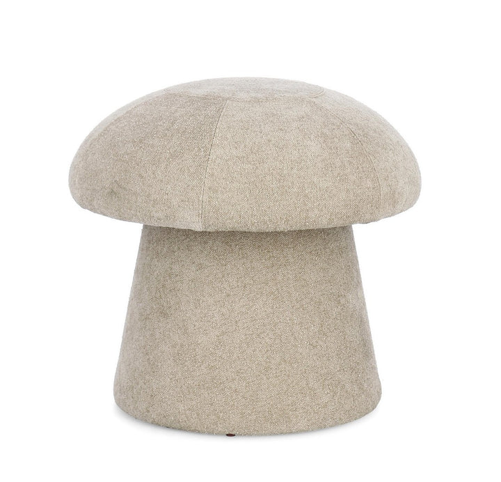Pouf Depozitare Tapițat Textil Bej, Tiana Natural Bizzotto - Imagine 1