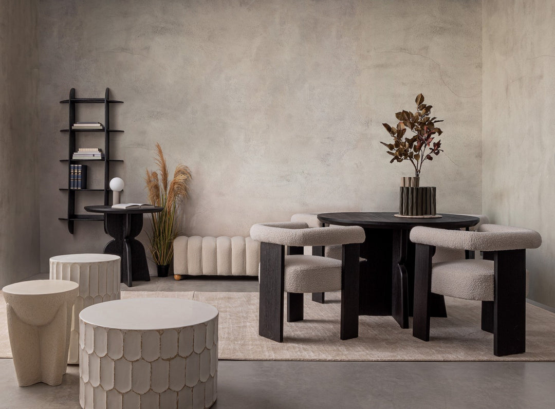 Bancă Tapițată Bouclé Albă 2 Locuri, Zora Bizzotto - Imagine 6