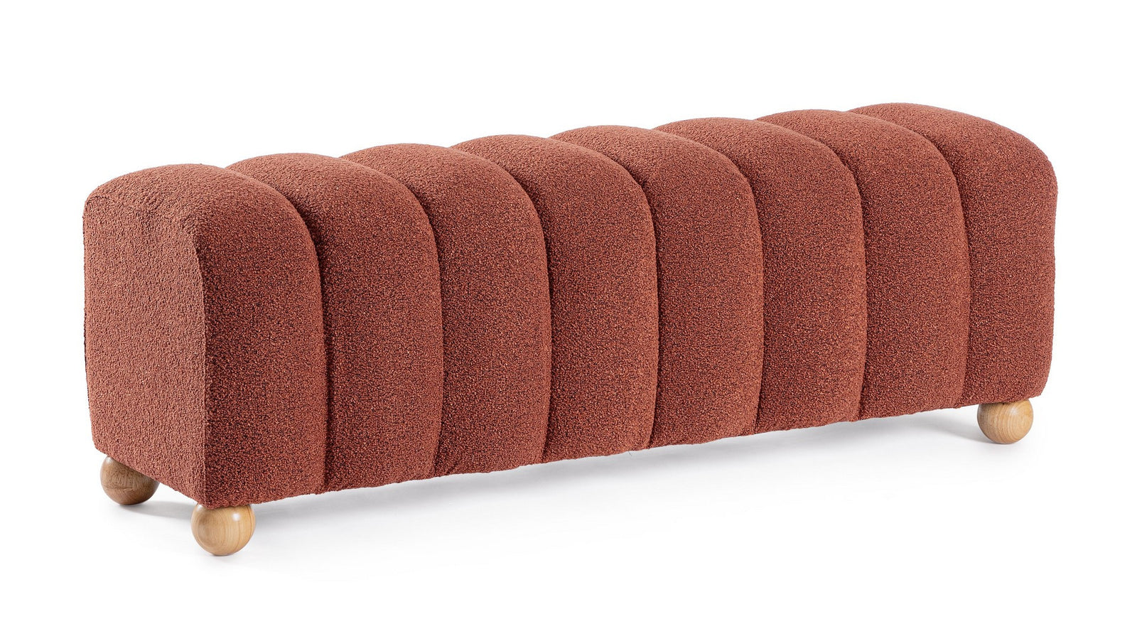 Bancă Tapițată Bouclé Ginger, 2 Locuri, Bizzotto - Imagine 1