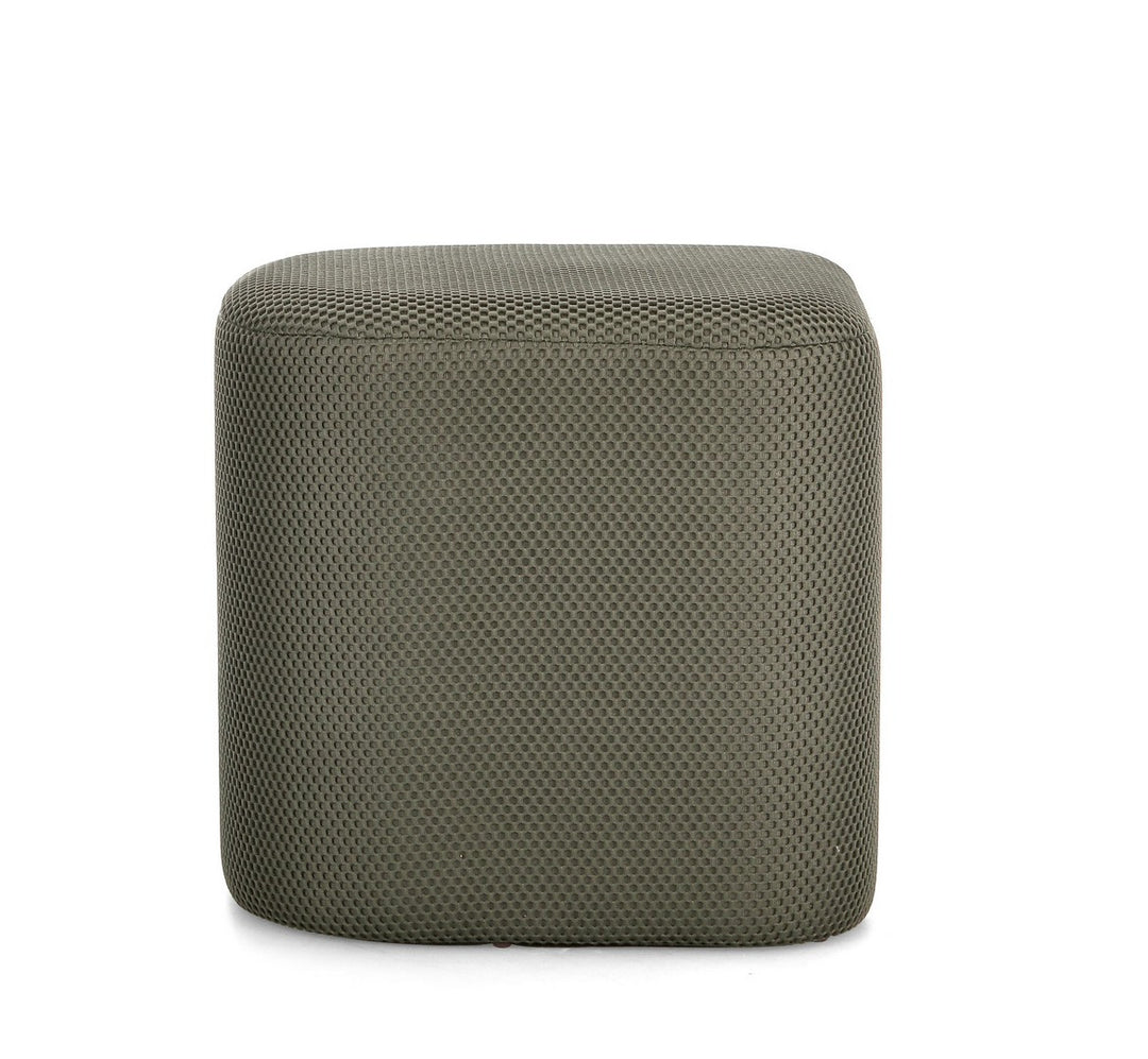Pouf Modern Textil Verde Închis, Darya Bizzotto - Imagine 2