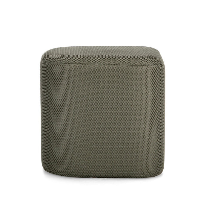 Pouf Modern Textil Verde Închis, Darya Bizzotto - Imagine 2