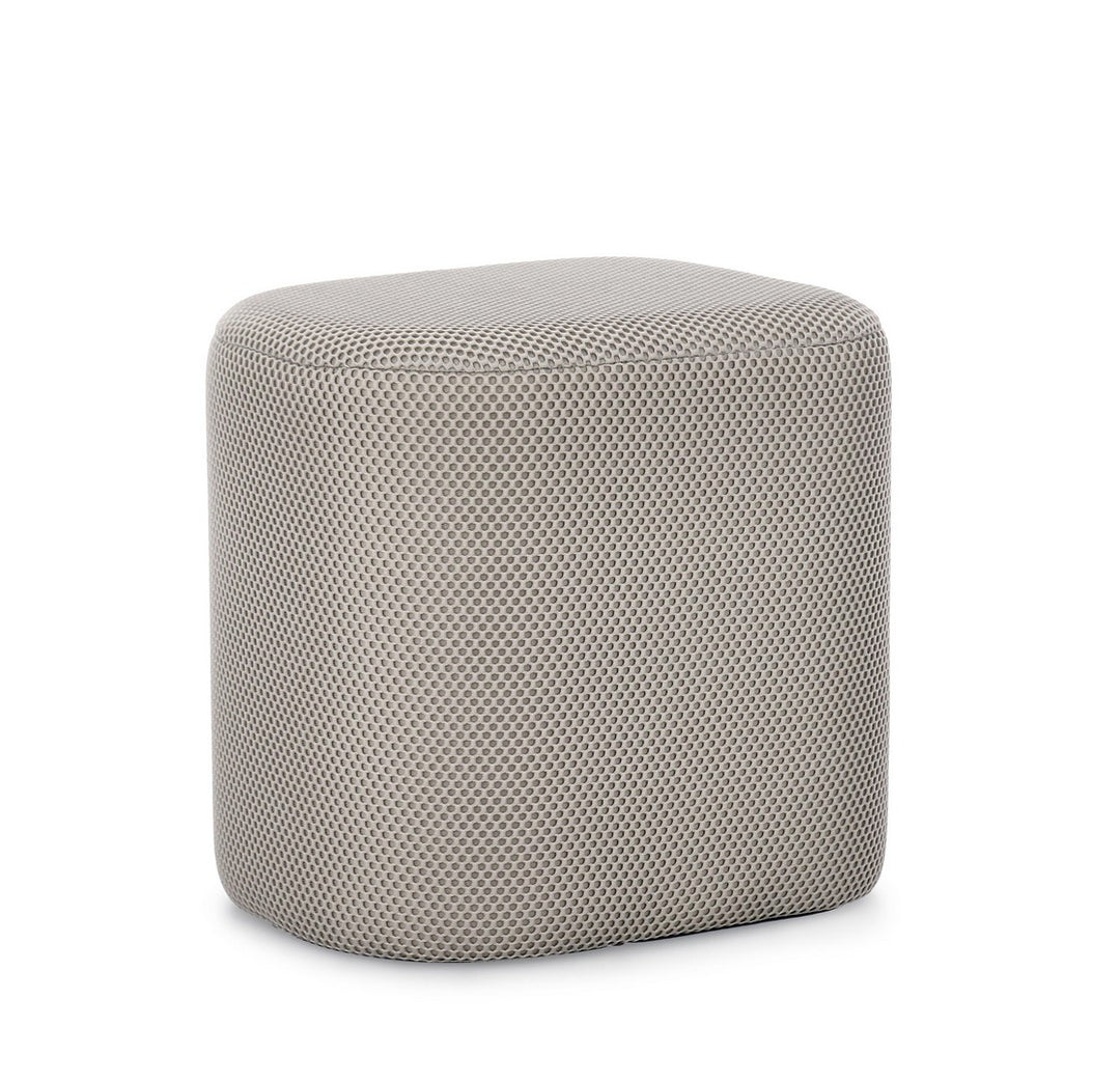 Pouf Modern Tapițat Gri, Darya Light Bizzotto - Imagine 1