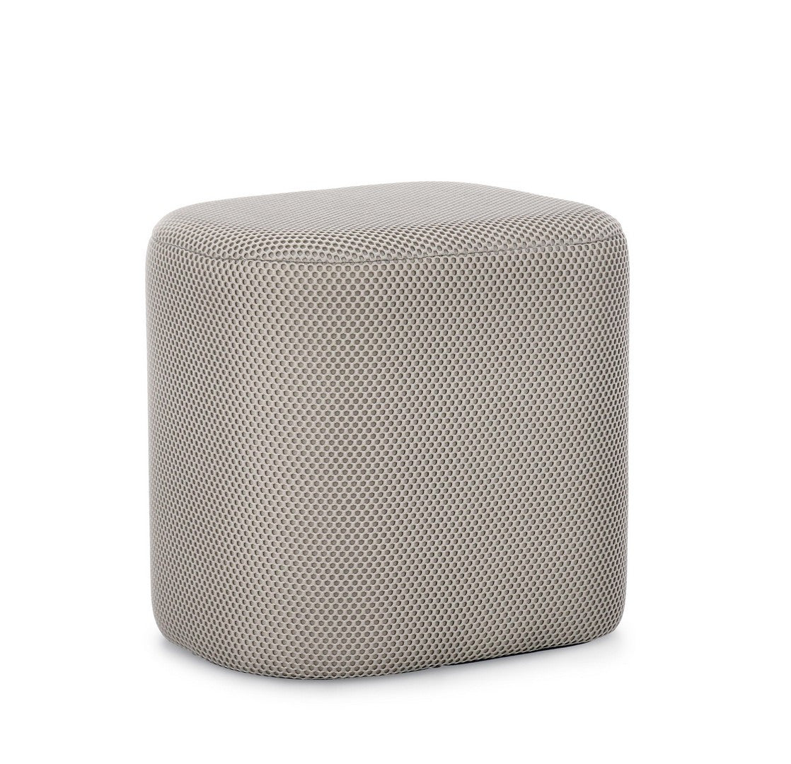 Pouf Modern Tapițat Gri, Darya Light Bizzotto - Imagine 1