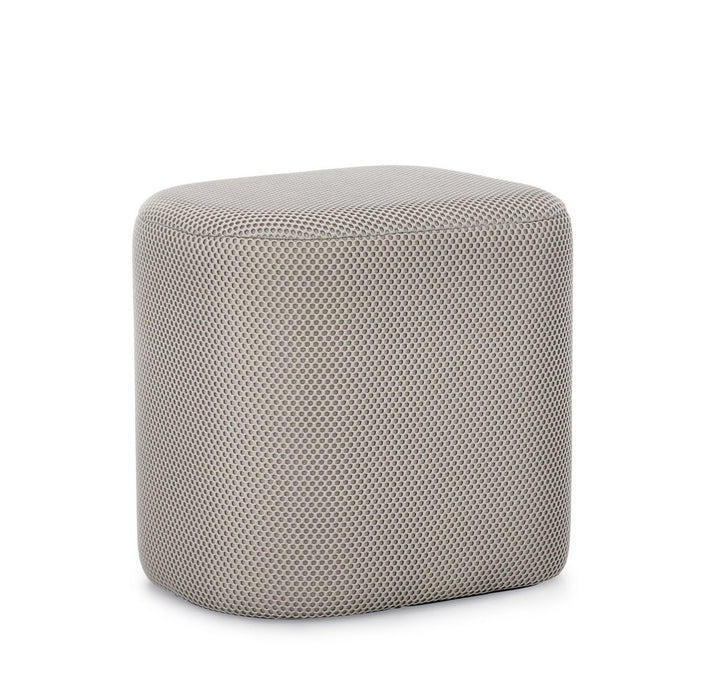 Pouf Modern Tapițat Gri, Darya Light Bizzotto - Imagine 1
