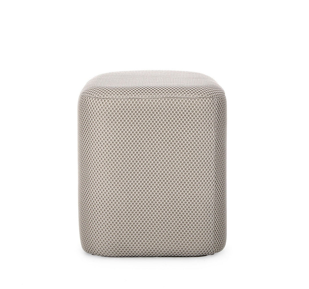 Pouf Modern Tapițat Gri, Darya Light Bizzotto - Imagine 2