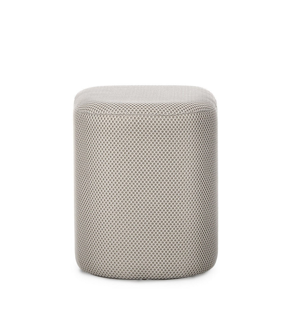 Pouf Modern Tapițat Gri, Darya Light Bizzotto - Imagine 3