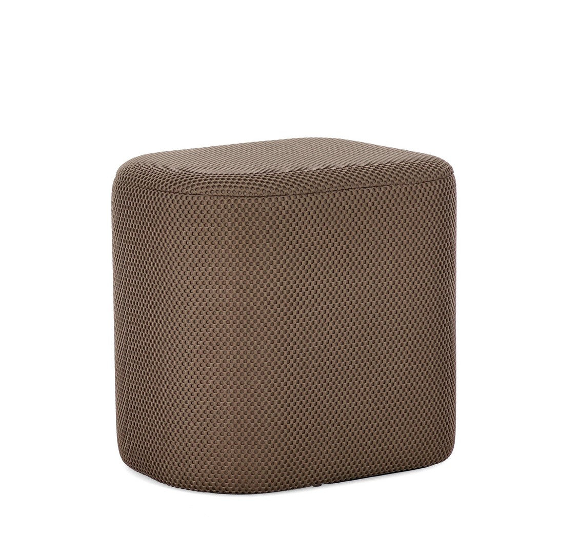 Pouf Modern Tapițat Textil Maro, Darya Tierra Bizzotto - Imagine 1