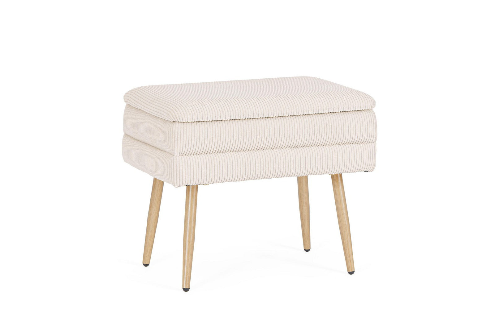 Bancă Tapițată Cu Depozitare Bej, Olga White Bizzotto - Imagine 1