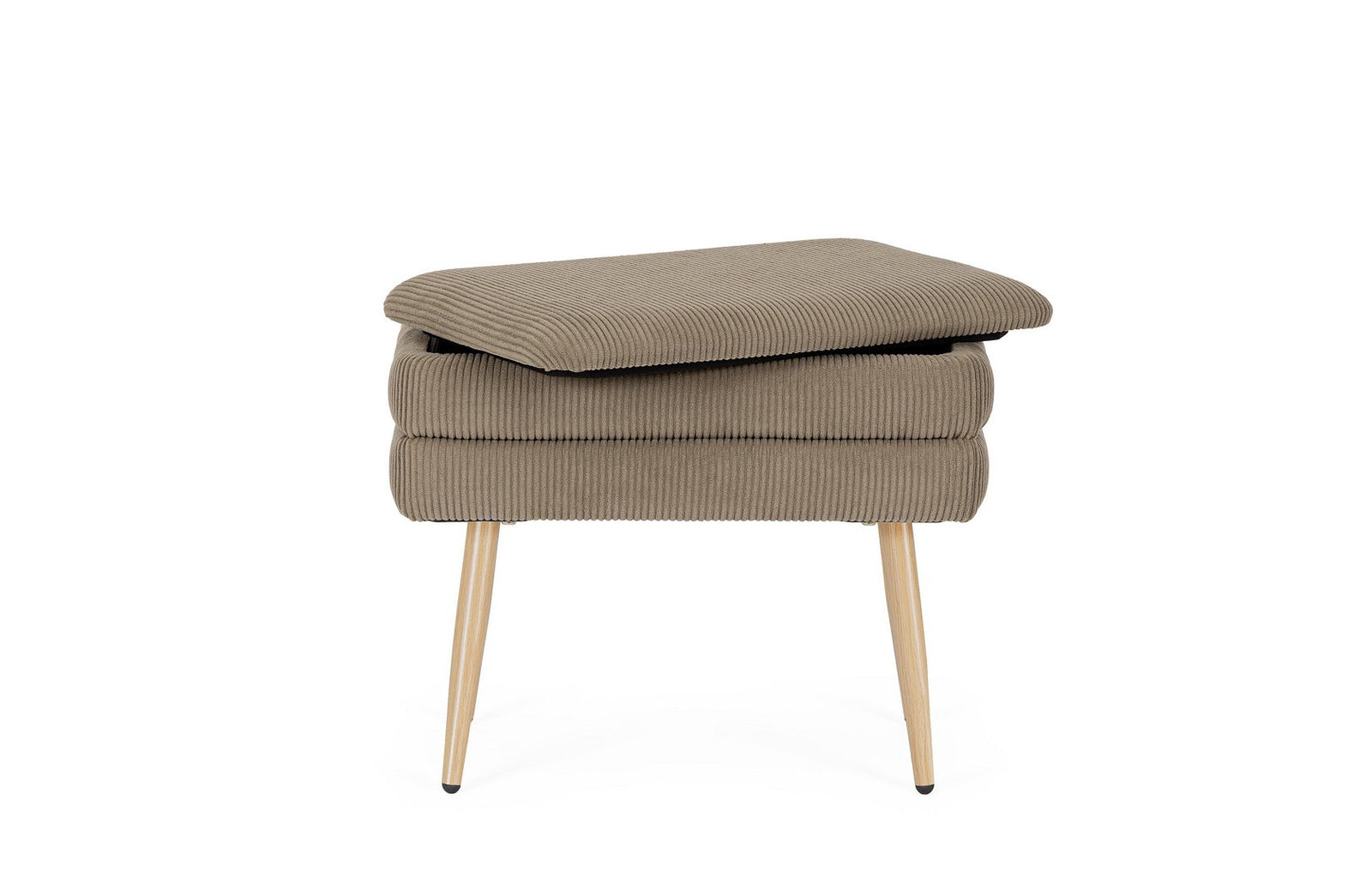 Bancă Tapițată Cu Depozitare, Catifea Taupe, Olga Bizzotto - Imagine 5