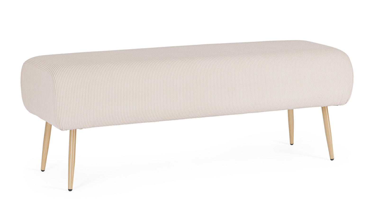 Bancă Tapițată Vintage Bej, Olga White Bizzotto - Imagine 1