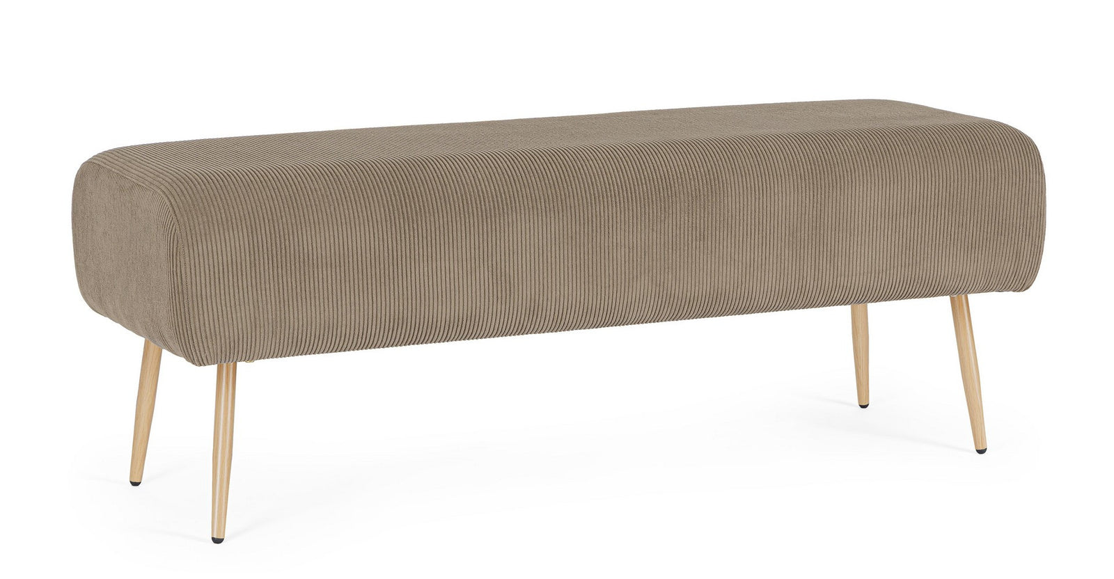 Bancă Tapițată Catifea Taupe, Olga Bizzotto - Imagine 1