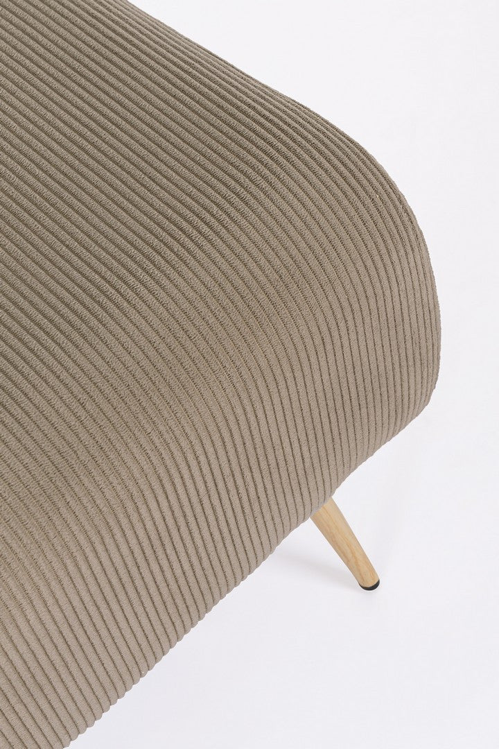 Bancă Tapițată Catifea Taupe, Olga Bizzotto - Imagine 4