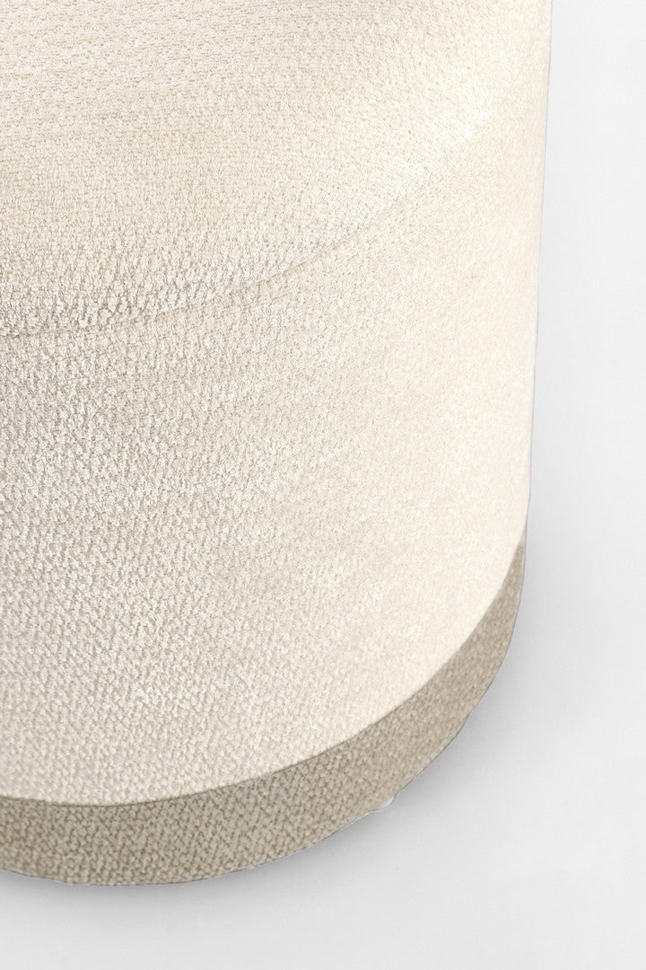 Set Pouf Depozitare Tapițat Textil Bej, Deva Bizzotto - Imagine 2