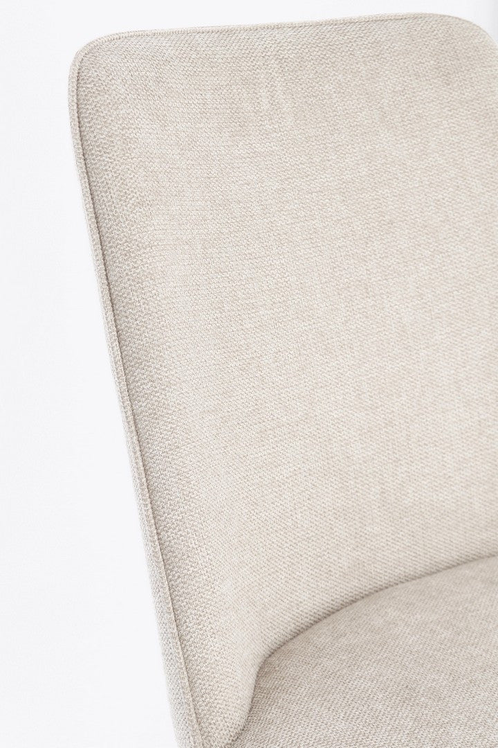 Scaun Dining Tapițat Textil Bej, Cora Bizzotto - Imagine 7