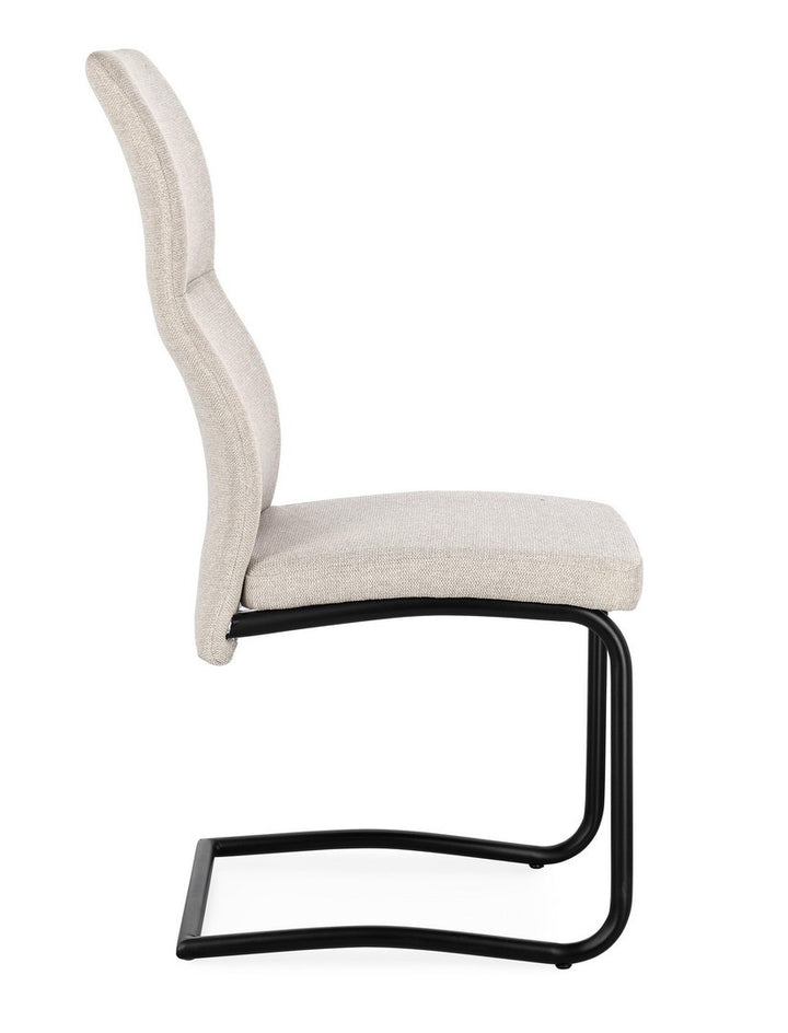 Scaun Dining Tapițat Textil Bej, Thelma Bizzotto - Imagine 6
