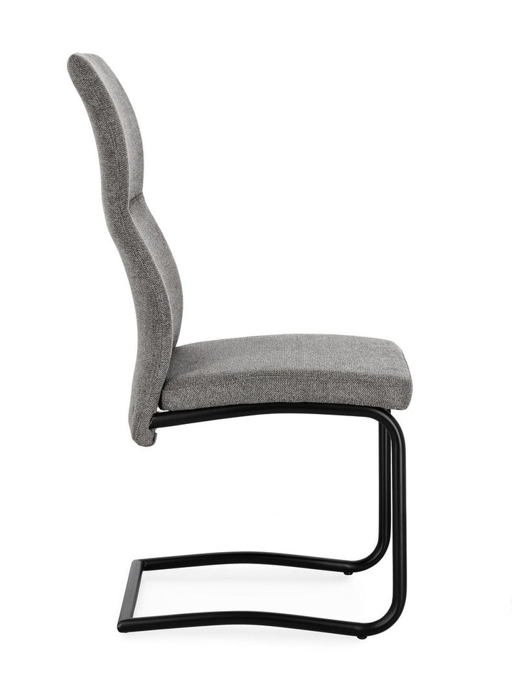 Scaun Dining Tapițat Textil Gri, Thelma Bizzotto - Imagine 6
