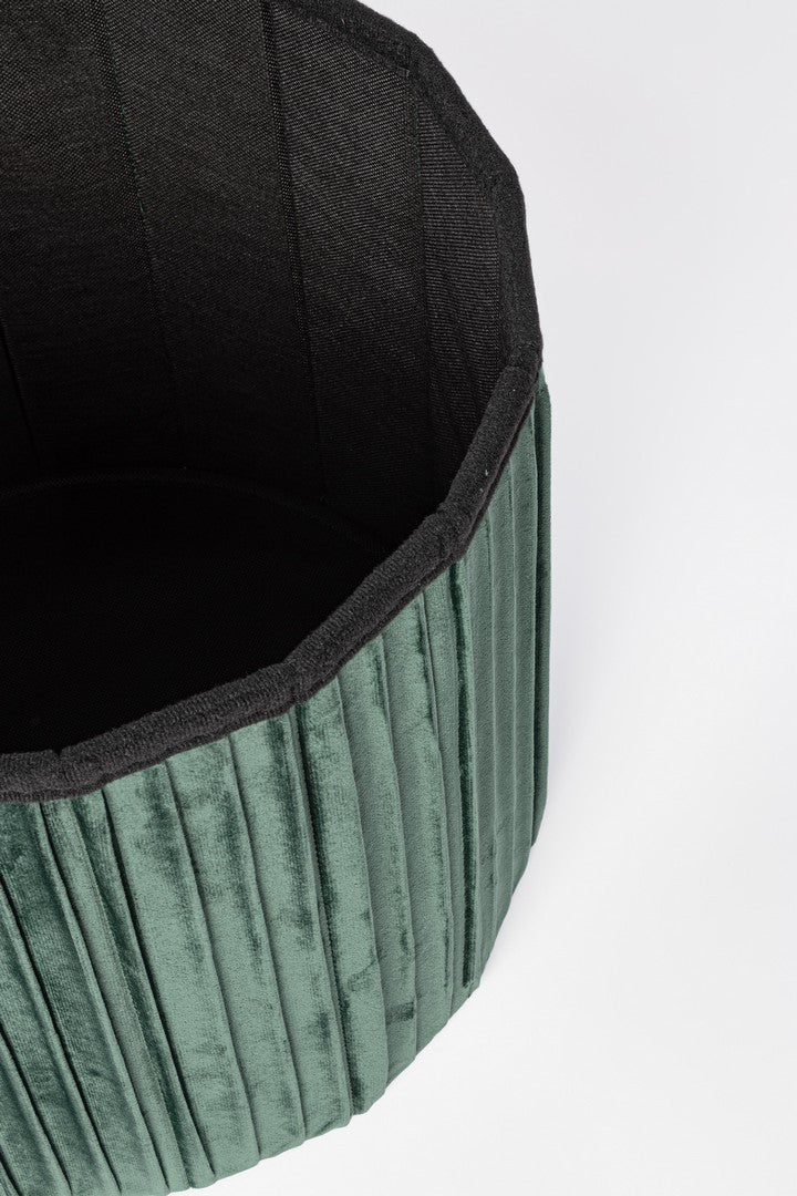 Pouf Depozitare Catifea Verde Jocelyn, Bizzotto - Imagine 4