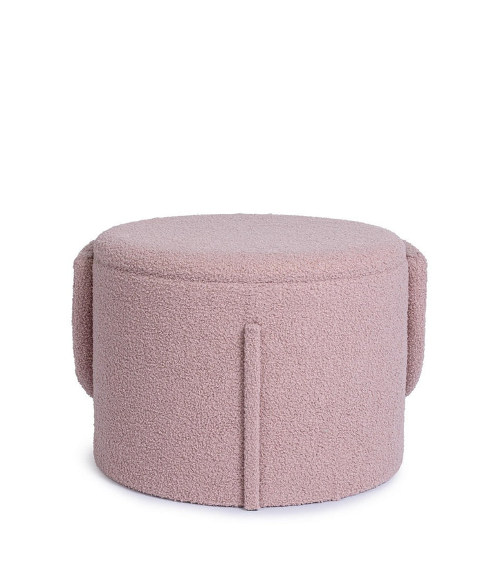 Pouf Tapițat Bouclé Roz Cu Depozitare, Anthea Bizzotto - Imagine 4