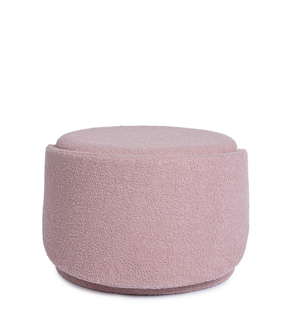Pouf Tapițat Bouclé Roz Cu Depozitare, Anthea Bizzotto - Imagine 5