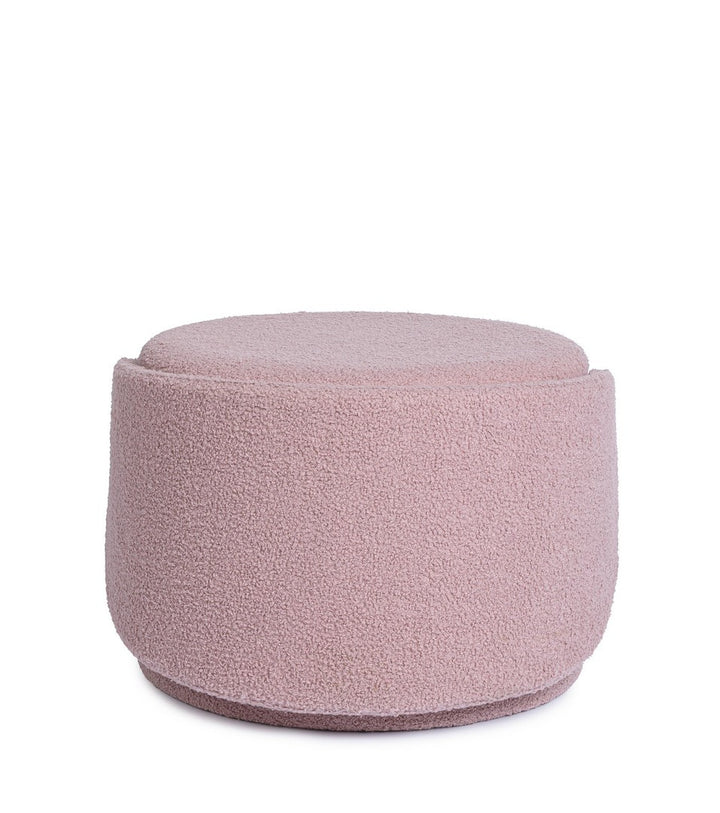 Pouf Tapițat Bouclé Roz Cu Depozitare, Anthea Bizzotto - Imagine 5