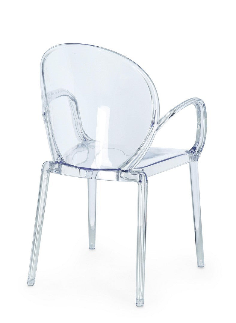 Scaun Dining Transparent Cu Brațe, Camilla Bizzotto - Imagine 2