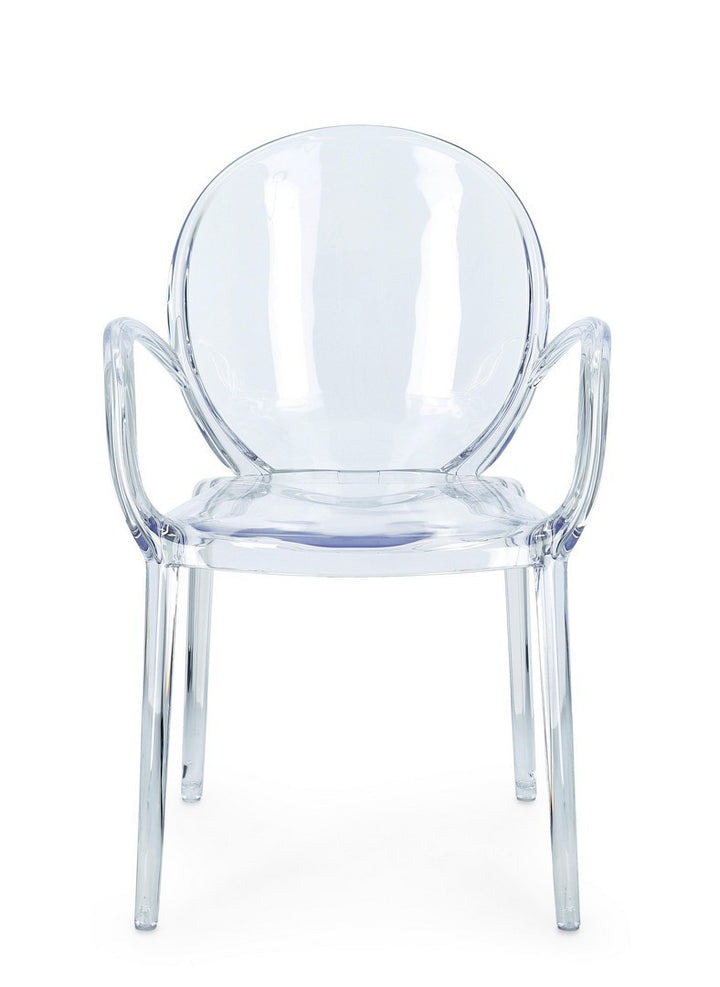 Scaun Dining Transparent Cu Brațe, Camilla Bizzotto - Imagine 4