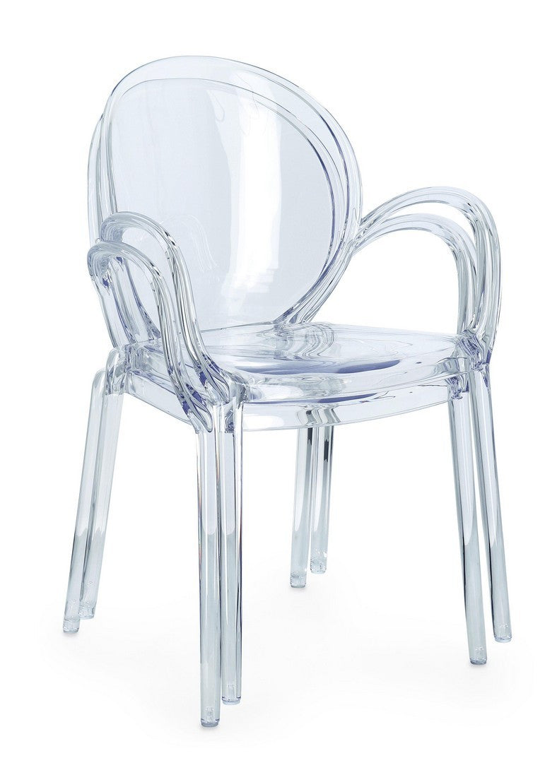 Scaun Dining Transparent Cu Brațe, Camilla Bizzotto - Imagine 10