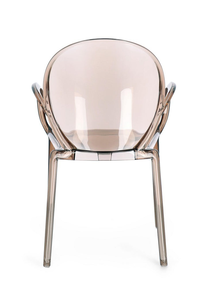 Scaun Dining Transparent Cu Brațe, Camilla Coffee Bizzotto - Imagine 5