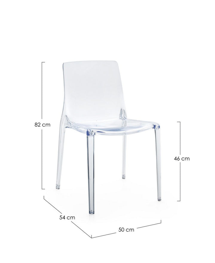 Scaun Dining Transparent, Adele Bizzotto - Imagine 3