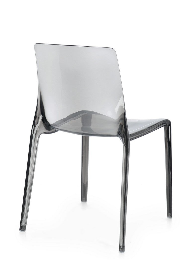 Scaun Dining Transparent Stivuibil Gri, Adele Bizzotto - Imagine 2