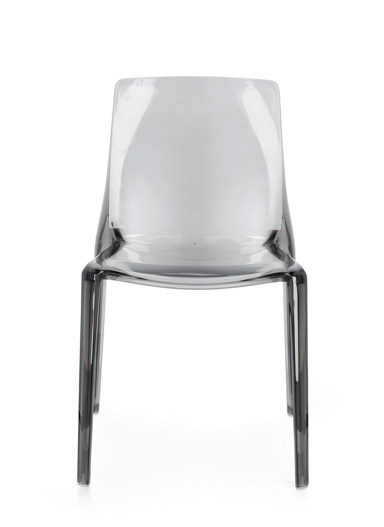 Scaun Dining Transparent Stivuibil Gri, Adele Bizzotto - Imagine 4