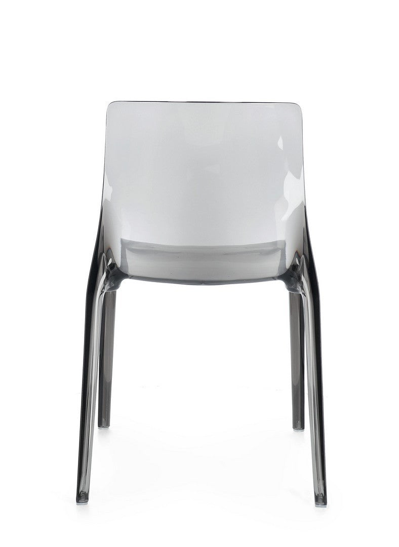 Scaun Dining Transparent Stivuibil Gri, Adele Bizzotto - Imagine 5