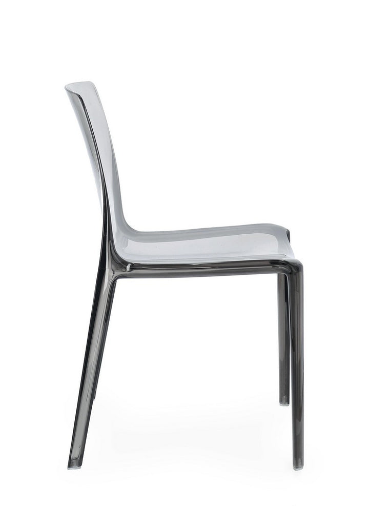 Scaun Dining Transparent Stivuibil Gri, Adele Bizzotto - Imagine 6