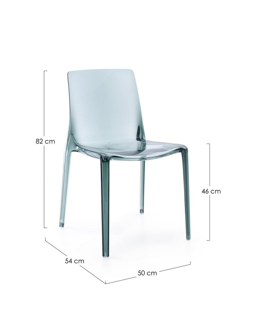 Scaun Dining Transparent Mint, Adele Bizzotto - Imagine 3